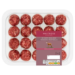 Waitrose 20 New Zealand Venison Meatballs