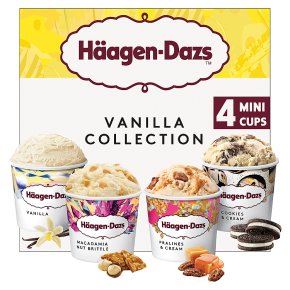 Haagen-Dazs Vanilla Collection Mini Cup Ice Cream