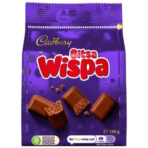 Cadbury Bitsa Wispa chocolate bag