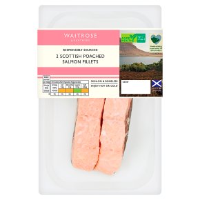 Waitrose poached Scottish salmon fillets