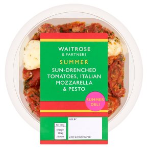 Waitrose semi dried tomatoes, mozzarella & pesto