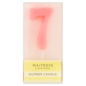 Waitrose Cooks' Homebaking Number 7 Candle