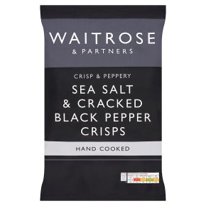 Waitrose Sea Salt & Cracked Black Pepper Crisps