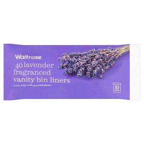 Waitrose Vanity Bin Liners Lavender Fragranced
