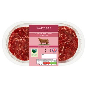 Waitrose 2 Highland beef burgers
