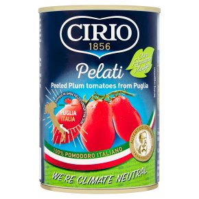 Cirio tinned peeled plum tomatoes