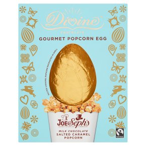 Divine Milk Chocolate Gourmet Popcorn Egg