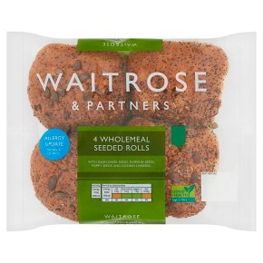 Waitrose Wholemeal Seeded Rolls
