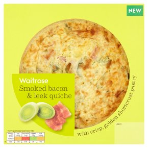 Waitrose Smoked Bacon & Leek Quiche
