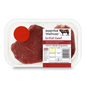 essential Waitrose beef ranch steak (topside)