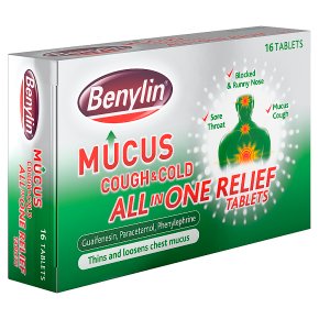 Benylin mucus cough & cold all in one relief tablets