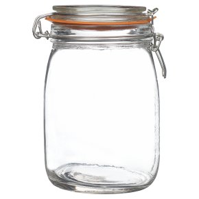Waitrose Cooking 950ml/2LB glass preserving jar