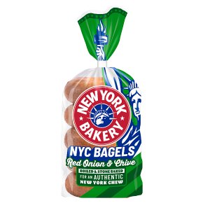 New York Bakery Co. Red Onion & Chive Bagels