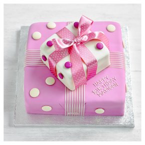 Fiona Cairns Pink Parcel Cake