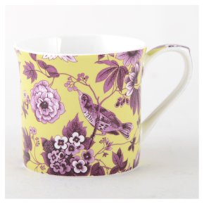 V&A garden birds lime mug