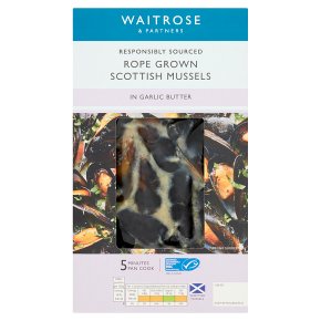 Waitrose Scottish Mussels in Garlic Butter