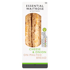 Essential Waitrose cheese & onion sandwich