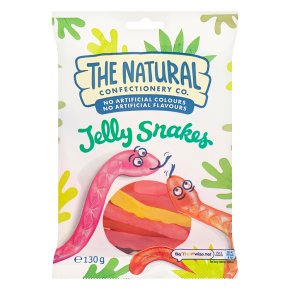 The Natural Confectionery Company jelly snakes sweets bag