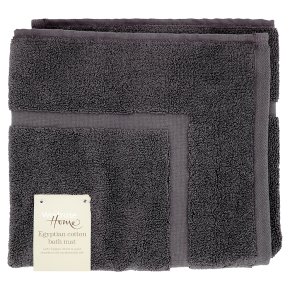 Waitrose Home Egyptian Cotton Bath Mat Grey