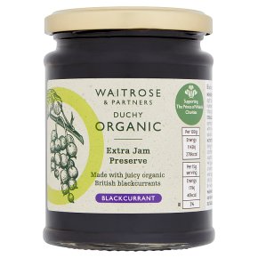 Waitrose Duchy blackcurrant preserve extra jam