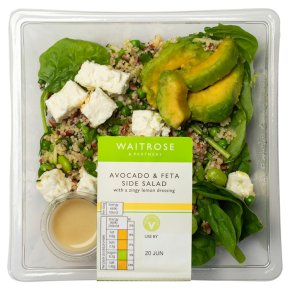 Waitrose Avocado & Feta Side Salad