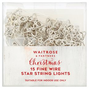 Waitrose Silver Star String Lights