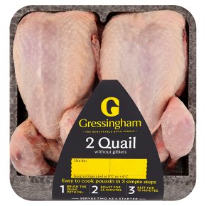 Gressingham 2 whole quails without giblets