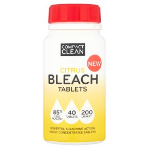 Compact Clean 40 Citrus Tablets