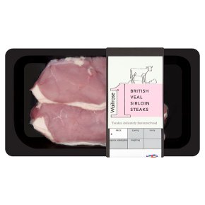 Waitrose 1 British Veal Sirloin Steaks