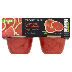 Trout Hall ruby red grapefruit segments in fruit juice