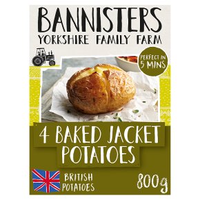 Bannisters Farm 4 Ready Baked Potatoes