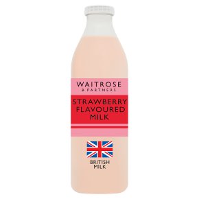 essential Waitrose strawberry flavoured milk