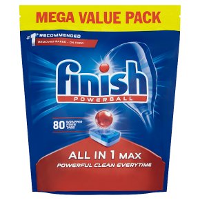 Finish 80 Dishwasher Tabs All in 1 Max Regular