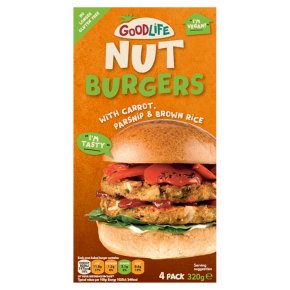 Goodlife Parsnip & Carrot Nut Burgers
