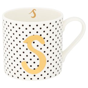 Waitrose 'S' Bone China Mug