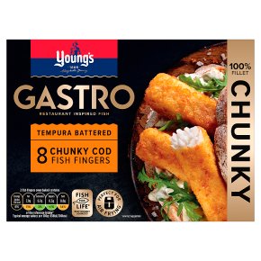 Young's Gastro 8 Tempura Battered Cod Fish Fingers