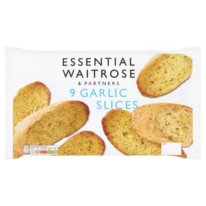 essential Waitrose 9 garlic slices