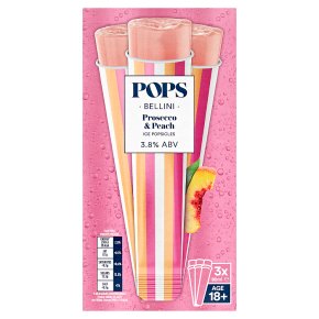POPS Bellini Prosecco & Peach Ice Popsicle