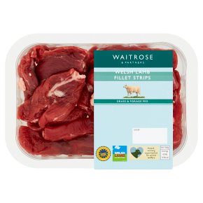 Waitrose Welsh lamb fillet strips