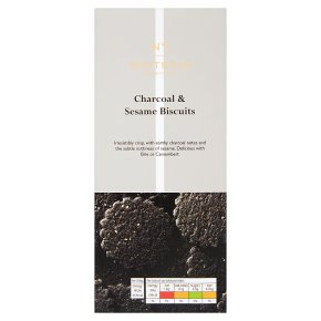 Waitrose 1 charcoal & sesame wholemeal biscuits