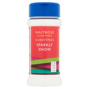 Waitrose Christmas sparkly sprinkling snow
