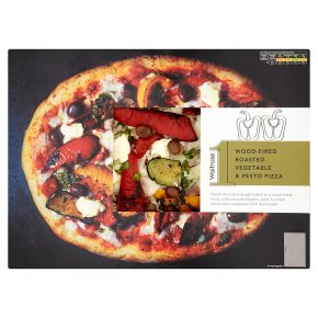 Waitrose 1 wood-fired roasted vegetable & pesto pizza
