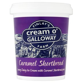 Cream o'Galloway caramel shortbread ice cream