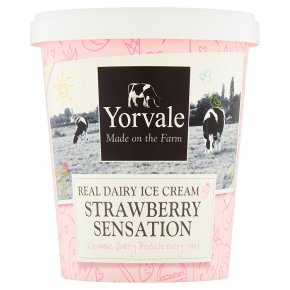 Yorvale ice cream strawberry