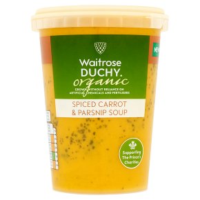 Waitrose Duchy Organic spiced carrot & parsnip soup