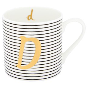 Waitrose 'D' Bone China Mug