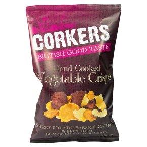 Corkers Sweet Potato Parsnip Carrot & Beetroot Crisps