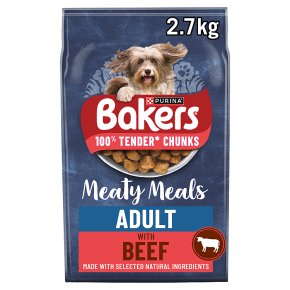 Bakers Meaty Meals Adult Dry Dog Food Beef