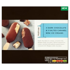 Waitrose 1 Dark Chocolate & Salted Caramel Ice Creams