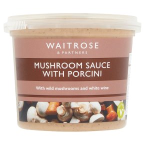 Waitrose mushroom sauce with porcini